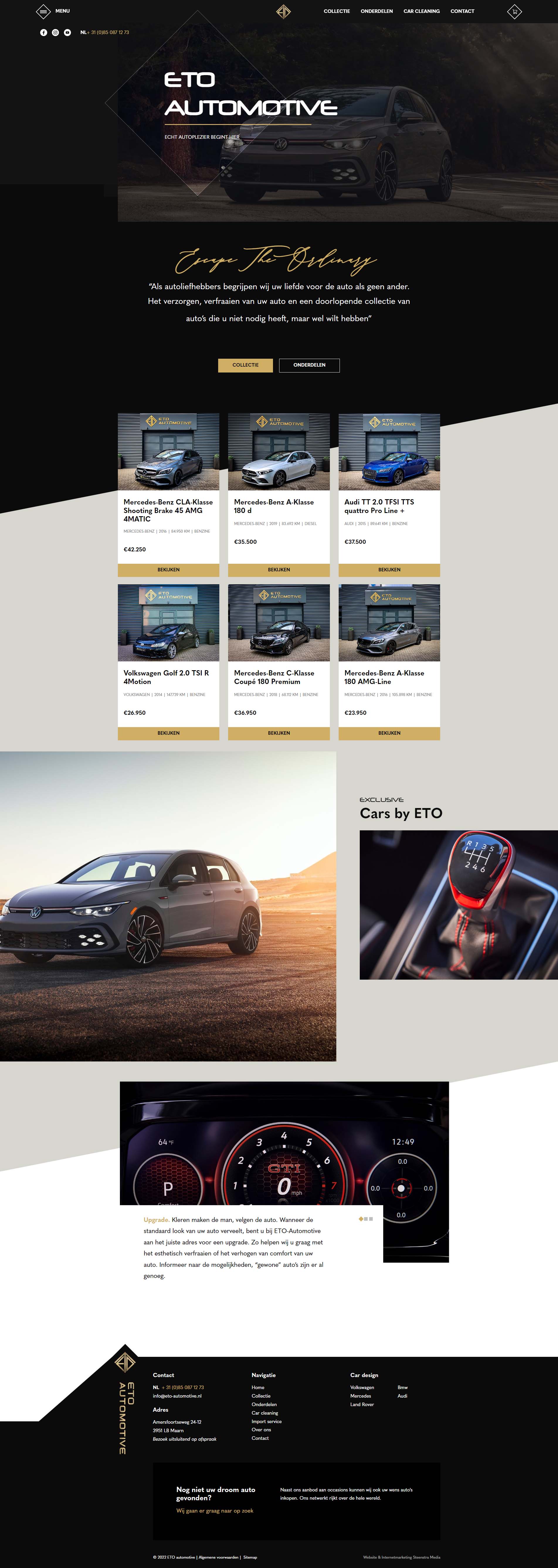 Auto website laten maken - ETO Automotive door Steenstra Media Internetbureau Someren