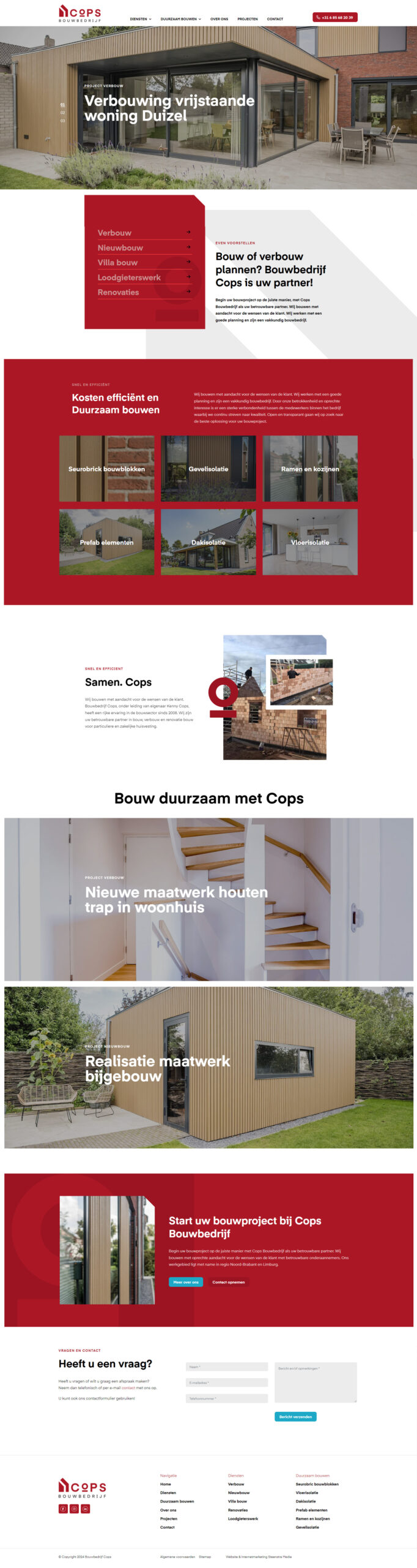 nieuw Logo en positionering bouwbedrijf Cops Someren - Steenstra Media Reclame en Internetbureau