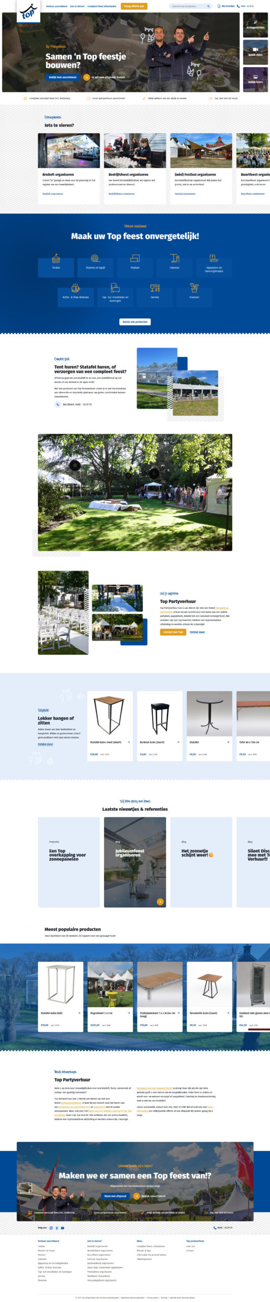 TopPartyverhuur-Someren-nieuwe-website-wordpress-Steenstra-Media-reclamebureau-2025